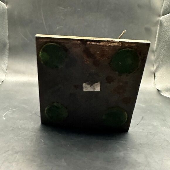 Vintage Metal Golfer Nuts Bolts Figure Flag Welded Art Unique Signed DFF Patina - Picture 11 of 16